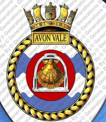 Coat of arms (crest) of the HMS Avon Vale, Royal Navy