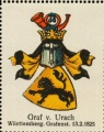 Wappen Graf von Urach nr. 3539 Graf von Urach