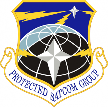 Coat of arms (crest) of the Protected SATCOM Group, US Air Force