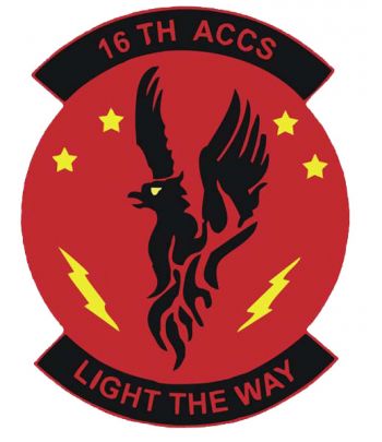 Coat of arms (crest) of the 16th Airborne Command and Control Squadron, Georgia Air National Guard