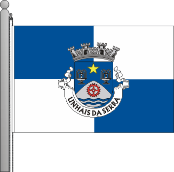 Bandeira da freguesia de Unhais da Serra