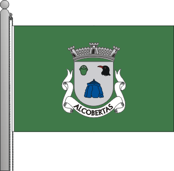 Bandeira da freguesia de Alcobertas