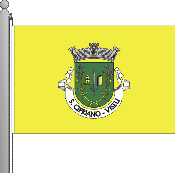 Bandeira da freguesia de So Cipriano