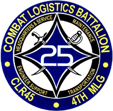 Coat of arms (crest) of the 25th Combat Logistics Battalion, USMC