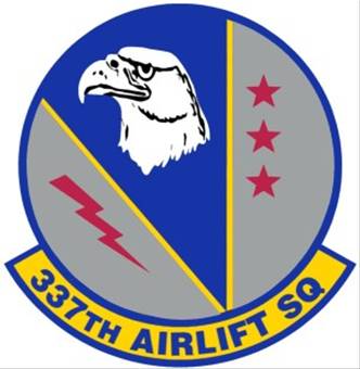 Coat of arms (crest) of the 337th Airlift Squadron, US Air Force