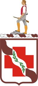 Coat of arms (crest) of 341st Medical Battalion, US Army