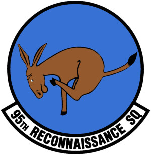 Coat of arms (crest) of the 95th Reconnaissance Squadron, US Air Force