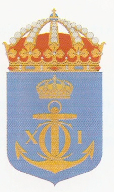 Coat of arms (crest) of the HMS Carlskrona, Swedish Navy