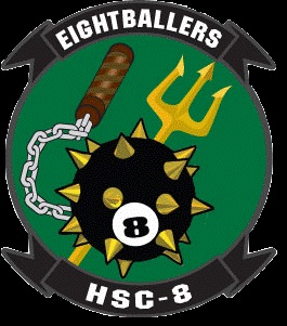 Coat of arms (crest) of the HSC-8 Eightballers, US Navy