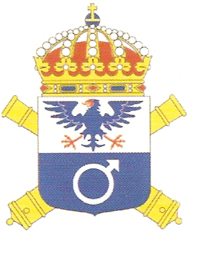 Coat of arms (crest) of the 9th Artillery Regiment Bergslagen Artillery Regiment, Swedish Army