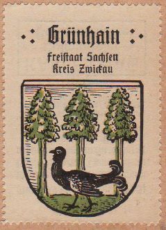 Wappen von Grünhain/Coat of arms (crest) of Grünhain