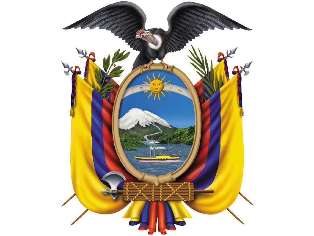 Escudo - Coat of arms - crest of National Arms of Ecuador