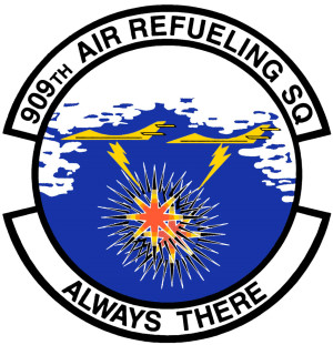 Coat of arms (crest) of the 909th Air Refueling Squadron, US Air Force