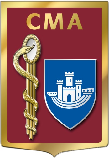 Coat of arms (crest) of the Armed Forces Military Medical Centre Chaumont St Dizier, France