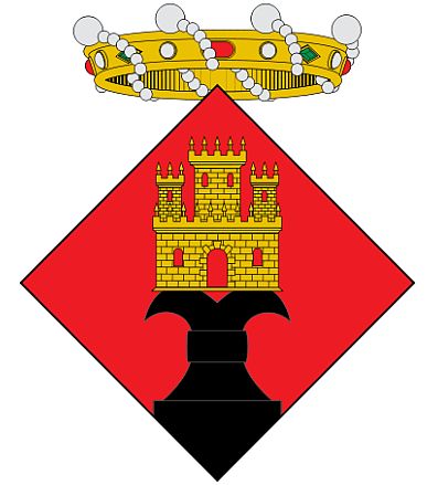 Escudo de Castellfollit de la Roca/Arms (crest) of Castellfollit de la Roca