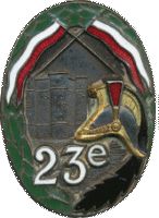Coat of arms (crest) of the 23rd Dragoons Regiment, French Army