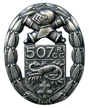 Coat of arms (crest) of the 507th Tank Regiment, French Army