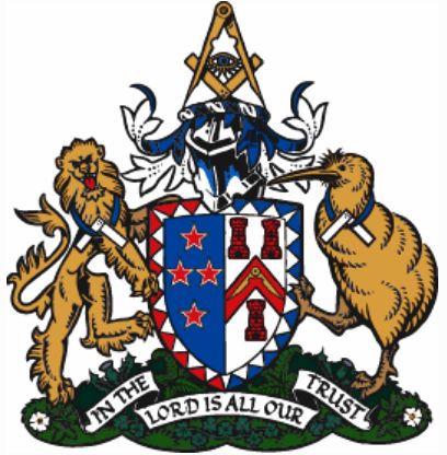 Arms of Grand Lodge of Ancient, Free and Accepted Masons of New Zealand