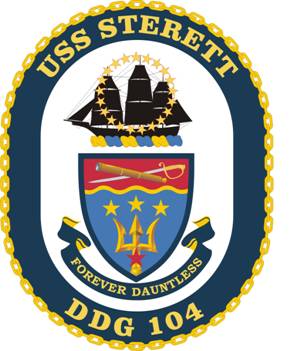 Coat of arms (crest) of the Destroyer USS Sterett (DDG-104)