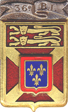 Coat of arms (crest) of the 36th Infantry Battalion, French Army