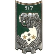 Coat of arms (crest) of the 517th Train Regiment, French Army
