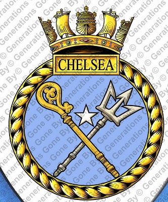 Coat of arms (crest) of the HMS Chelsea, Royal Navy
