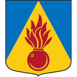 Coat of arms (crest) of the 911th Company, 91st Artillery Battalion, The Artillery Regiment, Swedish Army