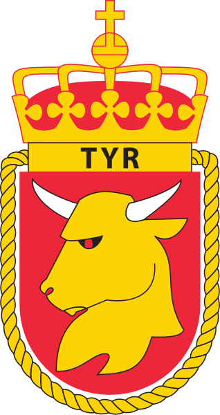 Coat of arms (crest) of the Minelayer KNM Tyr (N50), Norwegian Navy