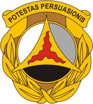 Arms of 10th Psychological Operations Battalion, US Army