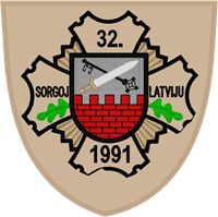 Coat of arms (crest) of the 32nd Infantry Battalion, Latvian National Guard