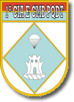 Coat of arms (crest) of the 1st Parachute Combat Engineer Company, Brazilian Army