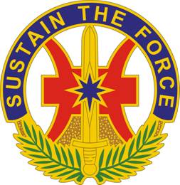 Coat of arms (crest) of 8th Sustainment Command, US Army