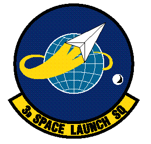 Coat of arms (crest) of the 3rd Space Launch Squadron, US Air Force