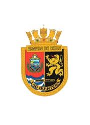 Coat of arms (crest) of the Coastal Patrol Vessel Quintero (LSG-1621), Chilean Navy