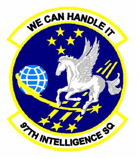 Coat of arms (crest) of the 97th Intelligence Squadron, US Air Force