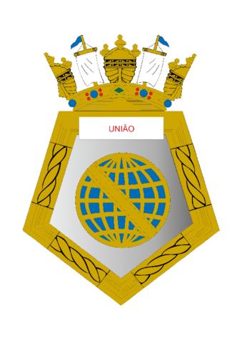 Coat of arms (crest) of the Frigate União, Brazilian Navy
