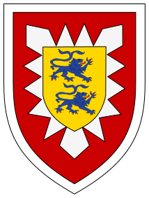 Coat of arms (crest) of the Armoured Grenadier Brigade 16 Herzogtum Lauenburg, German Army