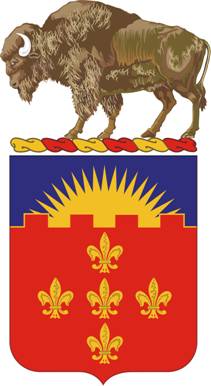 Coat of arms (crest) of the 300th Field Artillery Regiment, Wyoming Army National Guard