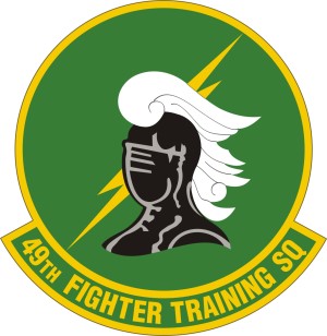 Coat of arms (crest) of the 49th Fighter Training Squadron, US Air Force
