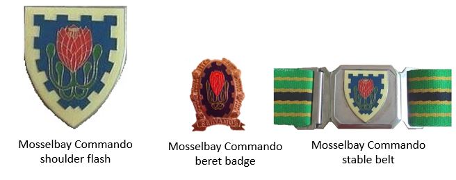 Coat of arms (crest) of the Mosselbay Commando, South African Army