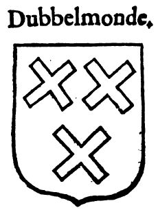 Wapen van Dubbelmonde/Coat of arms (crest) of Dubbelmonde