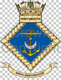 Coat of arms (crest) of the H.M. Naval Base Portsmouth, Royal Navy