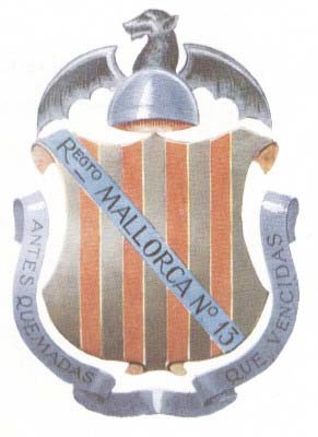 Coat of arms (crest) of the Infantry Regiment Mallorca No 13 (old), Spanish Army