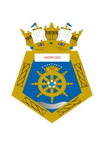 Coat of arms (crest) of the Corvette Barroso, Brazilian Navy