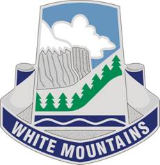 Arms of White Mountains Regional High School Junior Reserve Officer Training Corps, US Army