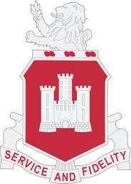 Coat of arms (crest) of 113th Engineer Battalion, Indiana Army National Guard