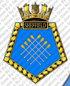Coat of arms (crest) of the HMS Sheffield, Royal Navy