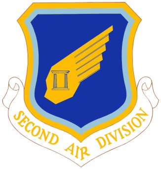Coat of arms (crest) of the 2nd Air Division, US Air Force