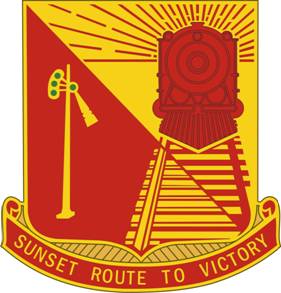 Coat of arms (crest) of 719th Transportation Battalion, US Army