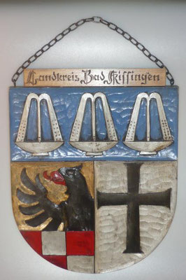 Wappen von Bad Kissingen (kreis)/Coat of arms (crest) of Bad Kissingen (kreis)
